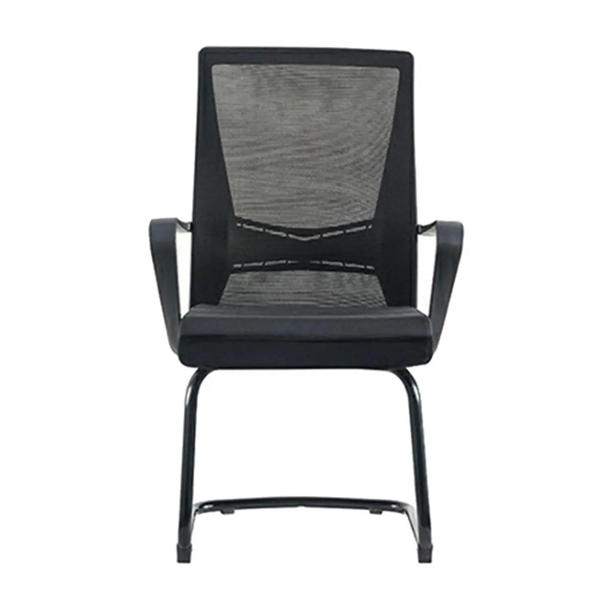 Simple Ergonomic Mesh Black Adjustable Office Chair Image - 15