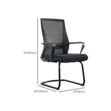 Simple Ergonomic Mesh Black Adjustable Office Chair Image - 18