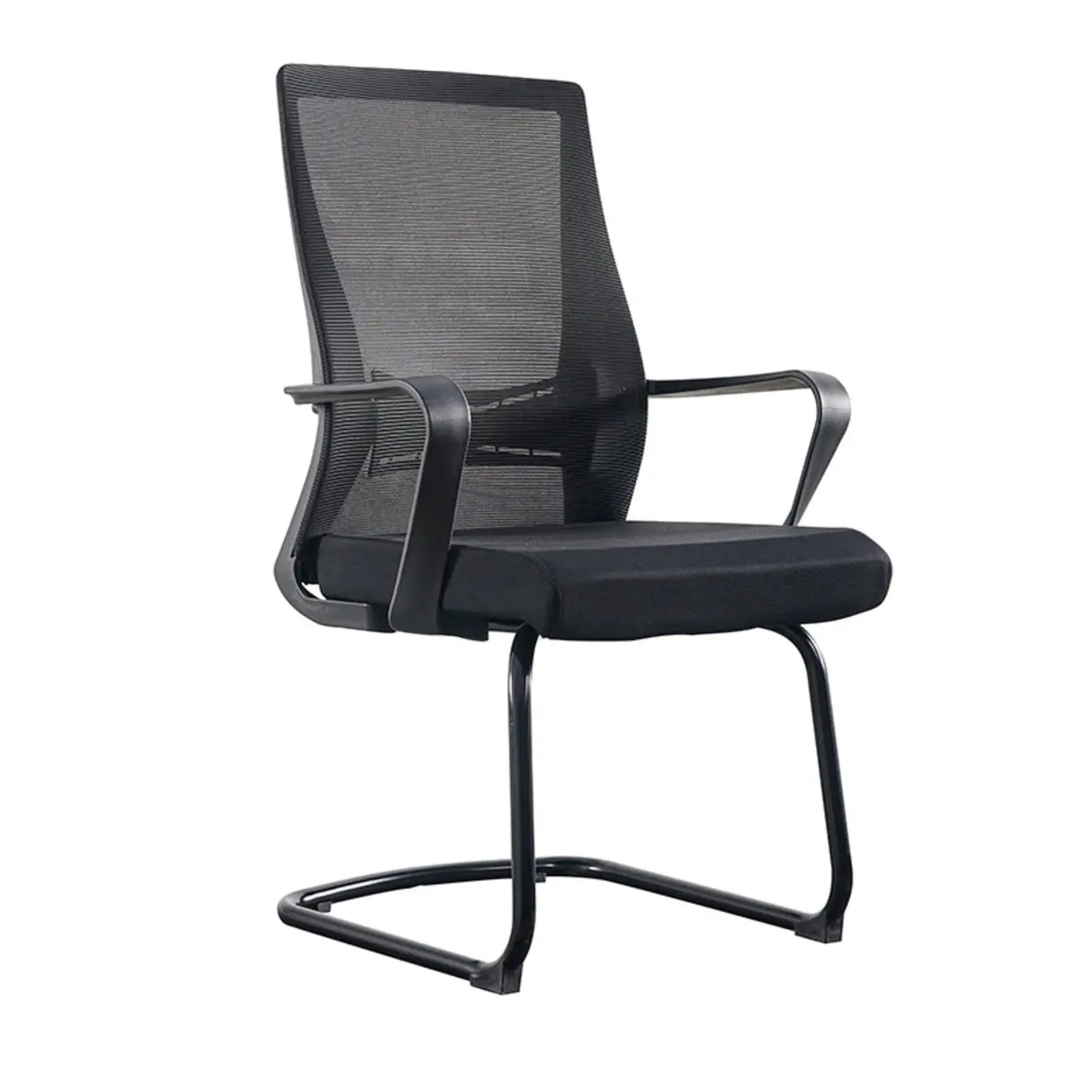 Simple Ergonomic Mesh Black Adjustable Office Chair Image - 4