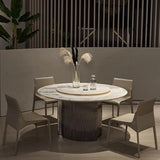 Simple Faux Leather Low Back Armless Dining Chairs Image - 10