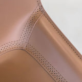 Simple Faux Leather Low Back Armless Dining Chairs Image - 13