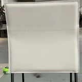 Simple Faux Leather Low Back Armless Dining Chairs Image - 16