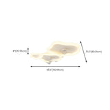 Simple Flush 3 Blade White Cloud Ceiling Fan with Light Image - 10