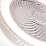 Simple Flush Mount Bladeless Ceiling Fan with Light Image - 11