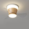 Simple Geometric Cone Clear Blade LED Ceiling Fan Light Image - 11
