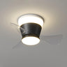 Simple Geometric Cone Clear Blade LED Ceiling Fan Light Image - 6