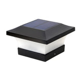 Simple Geometric Metal Outdoor Pillar Table Lamp Black Image - 5
