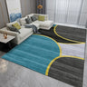 Simple Geometric Pattern Polyester Gray Area Rug Image - 18