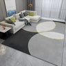 Simple Geometric Pattern Polyester Gray Area Rug Image - 2
