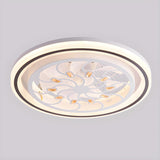 Simple Geometric Square Bladeless Ceiling Fan Light Image - 6