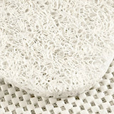 Simple Geometric Vinyl Beige Medium Non-Slip Area Rug Image - 4