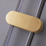 Simple Gold Oval LED Vanity Wall Light Fixtures Image - 12