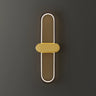 Simple Gold Oval LED Vanity Wall Light Fixtures Image - 6