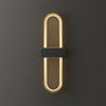 Simple Gold Oval LED Vanity Wall Light Fixtures Image - 7