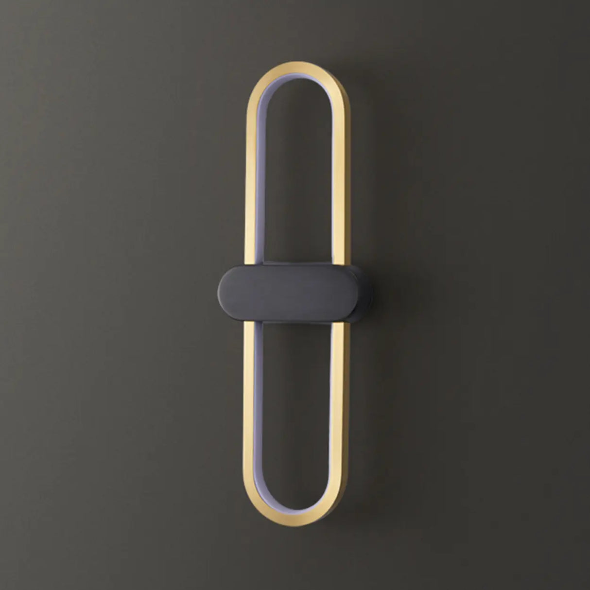 Simple Gold Oval LED Vanity Wall Light Fixtures Image - 8