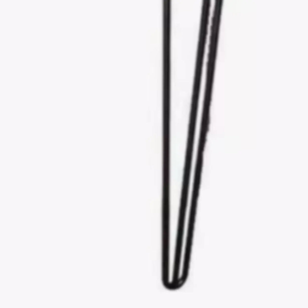 Simple Hairpin Leg Rectangular Brown Entry Console Table Image - 5