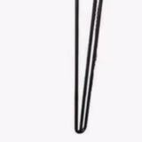 Simple Hairpin Leg Rectangular Brown Entry Console Table Image - 5