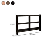 Simple Horizontal Rectangle Wood Frame Open Bookshelf #size