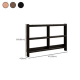 Simple Horizontal Rectangle Wood Frame Open Bookshelf Image - 26