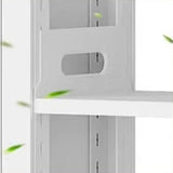 Simple Kids Room Chalk White Vertical Metal Bookcase Image - 10