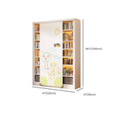 Simple Kids Room Chalk White Vertical Metal Bookcase Image - 38