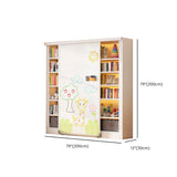 Simple Kids Room Chalk White Vertical Metal Bookcase Image - 18