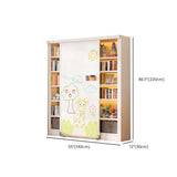 Simple Kids Room Chalk White Vertical Metal Bookcase Image - 21