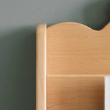 Simple Kids Wood Bear Natural Finish Ladder Bookcase Image - 12