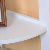 Simple Ladder Corner Open Tiered Small Wood Bookcase Image - 12