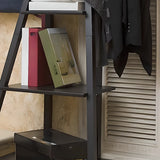 Simple Ladder Corner Open Tiered Small Wood Bookcase Image - 14