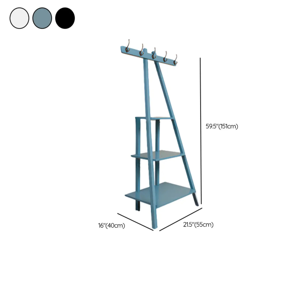 Simple Ladder Corner Open Tiered Small Wood Bookcase Image - 16