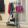 Simple Ladder Corner Open Tiered Small Wood Bookcase Image - 9