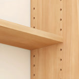 Simple Ladder-Style Adjustable Shelves Pine Bookcase Image - 4