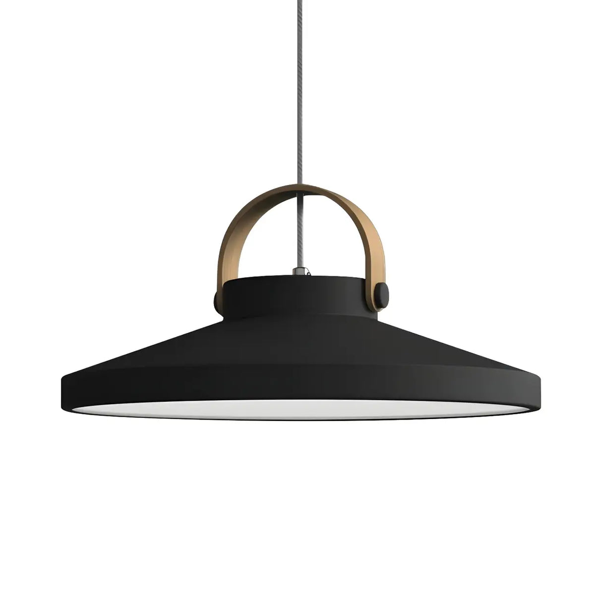 Simple Metal Conical LED Pendant Light in Multi-Color Image - 4
