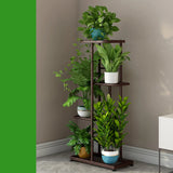 Simple Metal Frame Floor Multi-Tier Plant Stand White Image - 14
