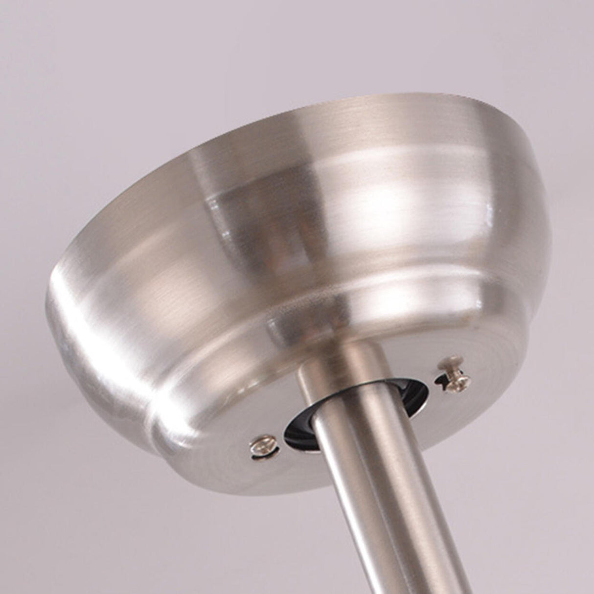 Simple Metal Stepless Dimming LED Ceiling Fan Light Image - 11