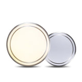 Simple Metal Stepless Dimming LED Ceiling Fan Light Image - 7