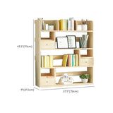 Simple Modern Desktop Wood Grain Storage Bookshelf Image - 71