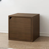 Simple Modular Closed Wooden Cubby Storage Bookcase Image - 11