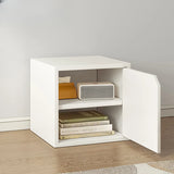 Simple Modular Closed Wooden Cubby Storage Bookcase Image - 16