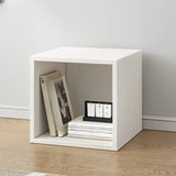 Simple Modular Closed Wooden Cubby Storage Bookcase Image - 18