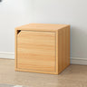 Simple Modular Closed Wooden Cubby Storage Bookcase Image - 21