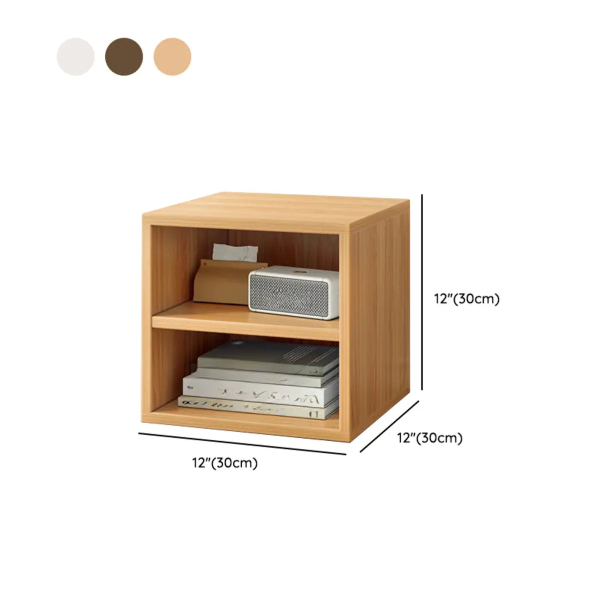 Simple Modular Closed Wooden Cubby Storage Bookcase Image - 25