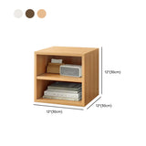 Simple Modular Closed Wooden Cubby Storage Bookcase Image - 25