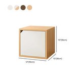 Simple Modular Closed Wooden Cubby Storage Bookcase Image - 26