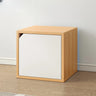 Simple Modular Closed Wooden Cubby Storage Bookcase Image - 3