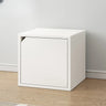 Simple Modular Closed Wooden Cubby Storage Bookcase Image - 4