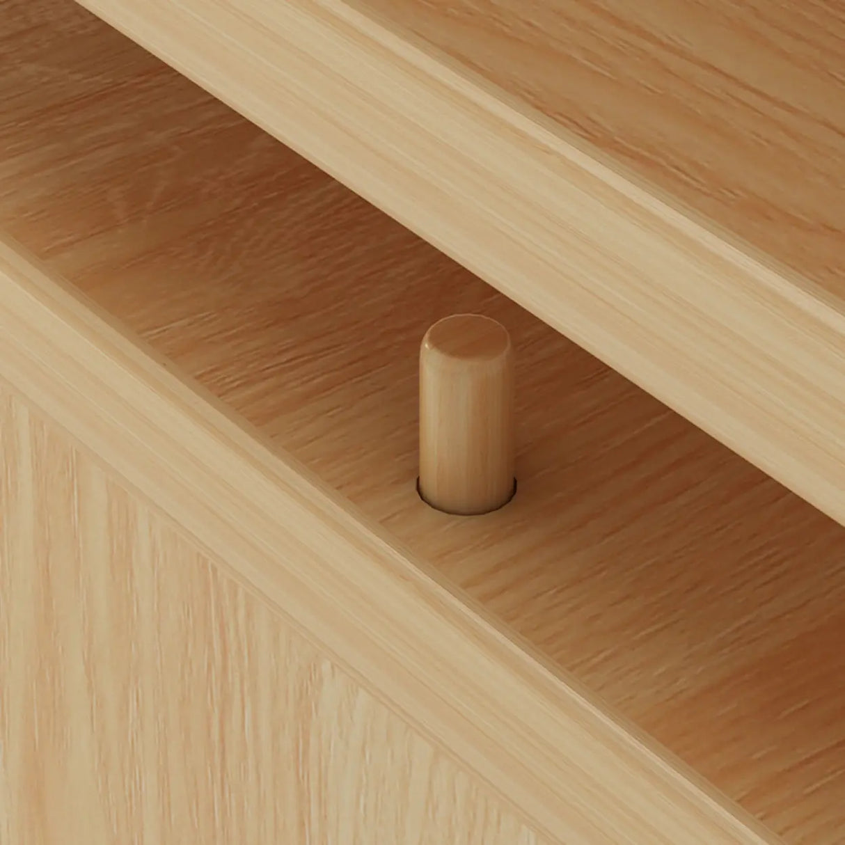 Simple Modular Closed Wooden Cubby Storage Bookcase Image - 6