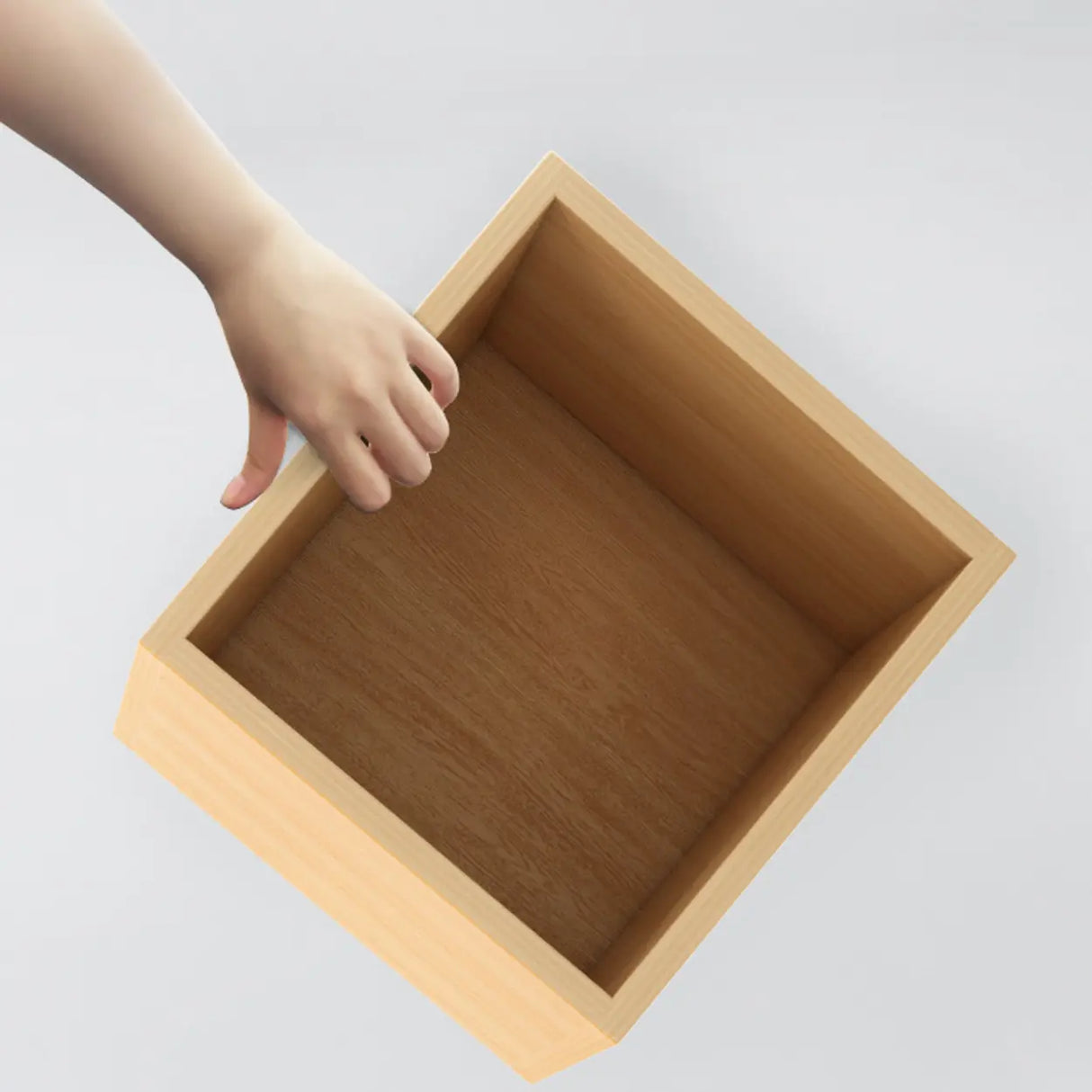 Simple Modular Closed Wooden Cubby Storage Bookcase Image - 9