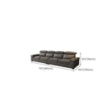 Simple Modular Leather L-Shape Blue Large Sectional Sofa Image - 19